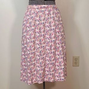 Vintage 90s Miller's Sportific Horse Equestrian Print Midi Skirt Size Large